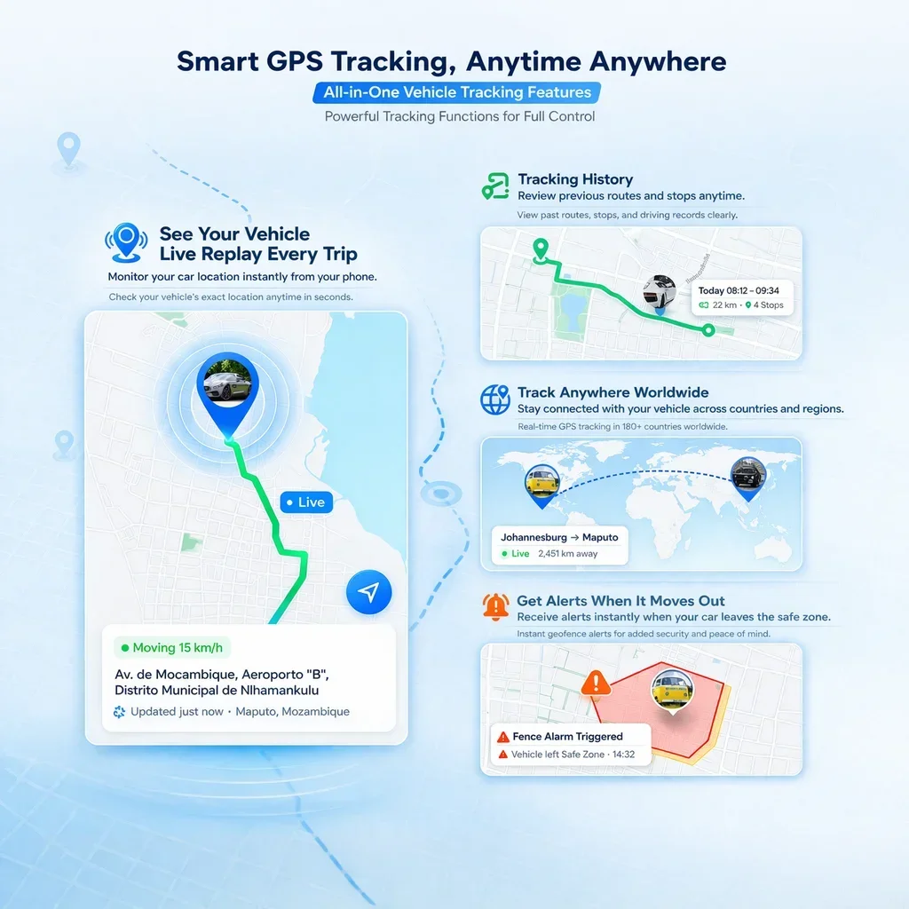 4G GPS-Tracker für Wohnmobile, Echtzeit-Diebstahlschutz-Ortungsgerät mit Wiedergabe, Abonnement erforderlich – Bild 4
