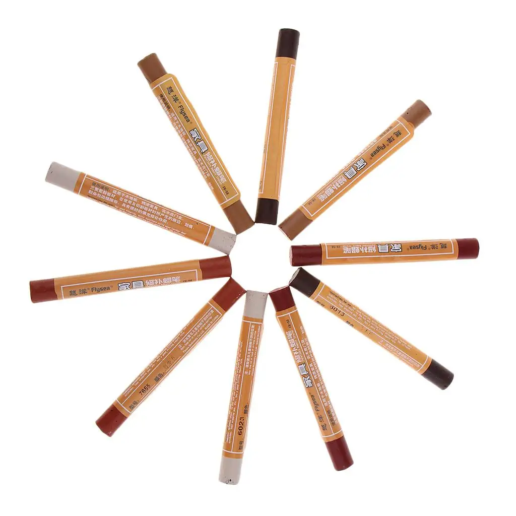 Wood Repair Filler Sticks Markers Cherry Ebony Furniture Touch Up Crayons Scratch Remover for Surface Fix