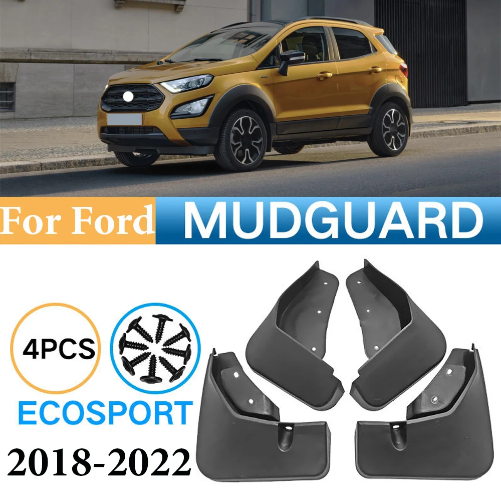 

For Ford Ecosport 2018 2019 2020 2021 2022 Mud Flaps Anti-splash Guards Flap Mudguards Fender Front Rear Wheels Car Accessories