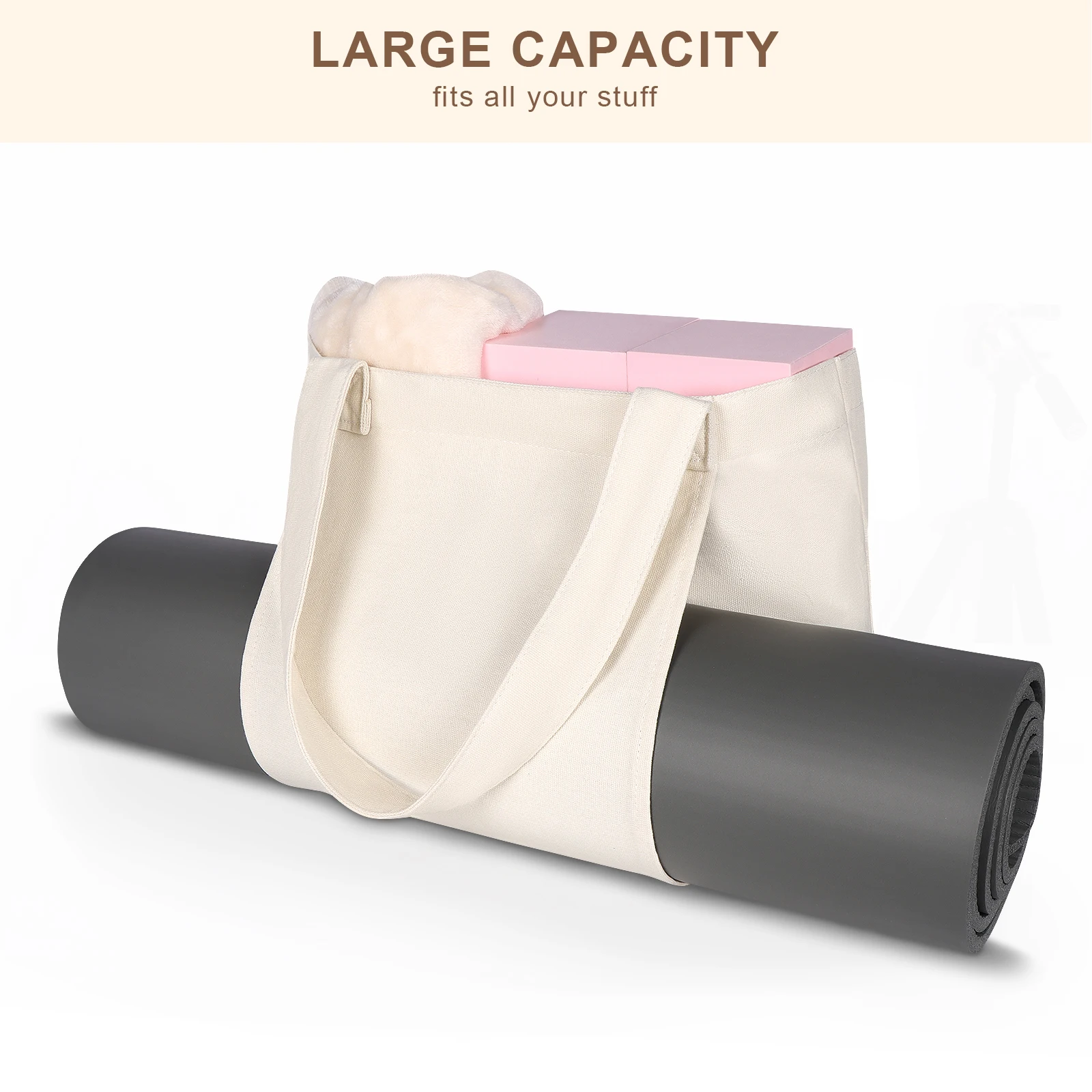 YogaMat Bag Multifunctional Exercise  Pilates Mat Bags Large Capacity Portable Handbag Outdoor Sports  Travel and Fitness Bag