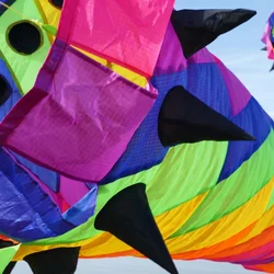 3D 3.5M arcobaleno morbido aquilone coda rotante gancio gonfiabile aquiloni professionali durevole e resistente allo strappo Cometa Gigante