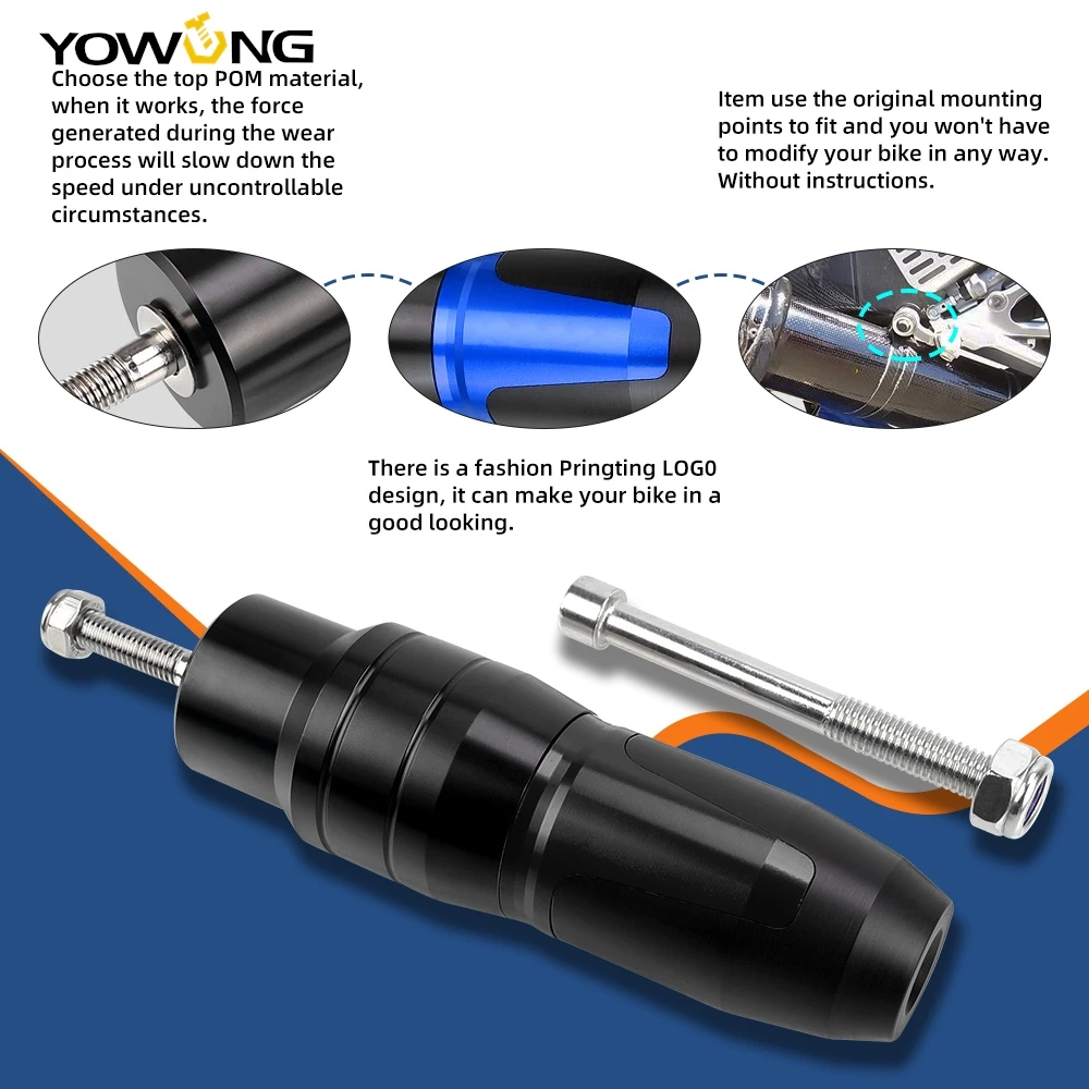 สําหรับ YAMAHA MT125 MT 125 MT-125 2008-2023 Sliders กรอบรถจักรยานยนต์เครื่องยนต์ FALLING CRASH Protector GUARD อุปกรณ์เสริม