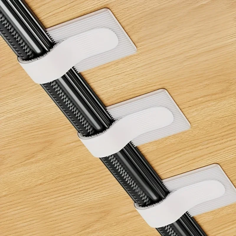 20pcs Nylon Cable Management Clips - Black & White, Desk Organizer for Data and Computer Cables desktop organizer office