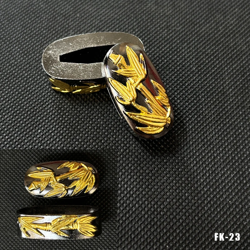 Hochwertige Legierung Katana-Griffkappe Fuchi Kashira Griffkragen für Japanische Schwerter Samurai-Katanas Wakizashi-Schwerter Zubehör – Detail 5