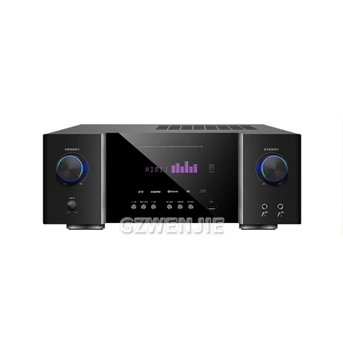 Bluetooth 5.1ホームアンプ,1600W,ハイパワー,カラオケ,プロフェッショナル,hifiフィーバー,オーディオ,HD,AUX,ロスレスデコーディング