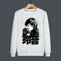 Serial Experiments Lain Manga Fashion Men's Hoodies Spring Autumn Casual Lain Japan Anime Iwakura Sweatshirts Men Hoodies Top