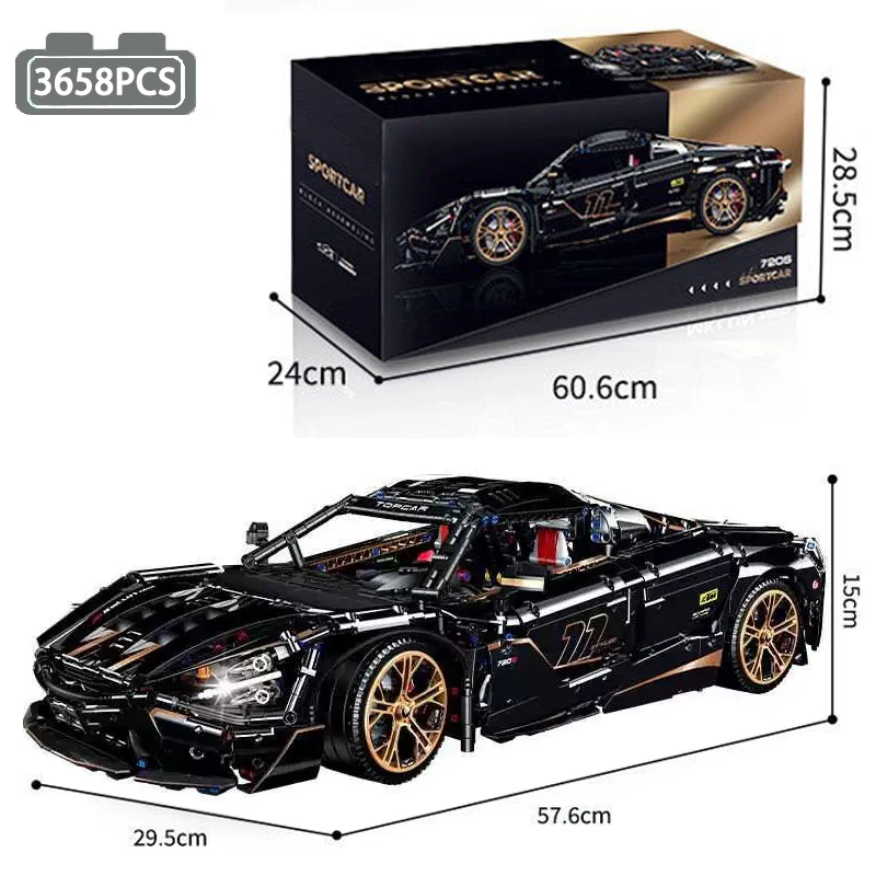 High-Tech City 720S Sportwagen Bouwstenen Technisch Supersnel Raceauto Model Blokken Speelgoed voor Volwassenen Verjaardagscadeau MOC