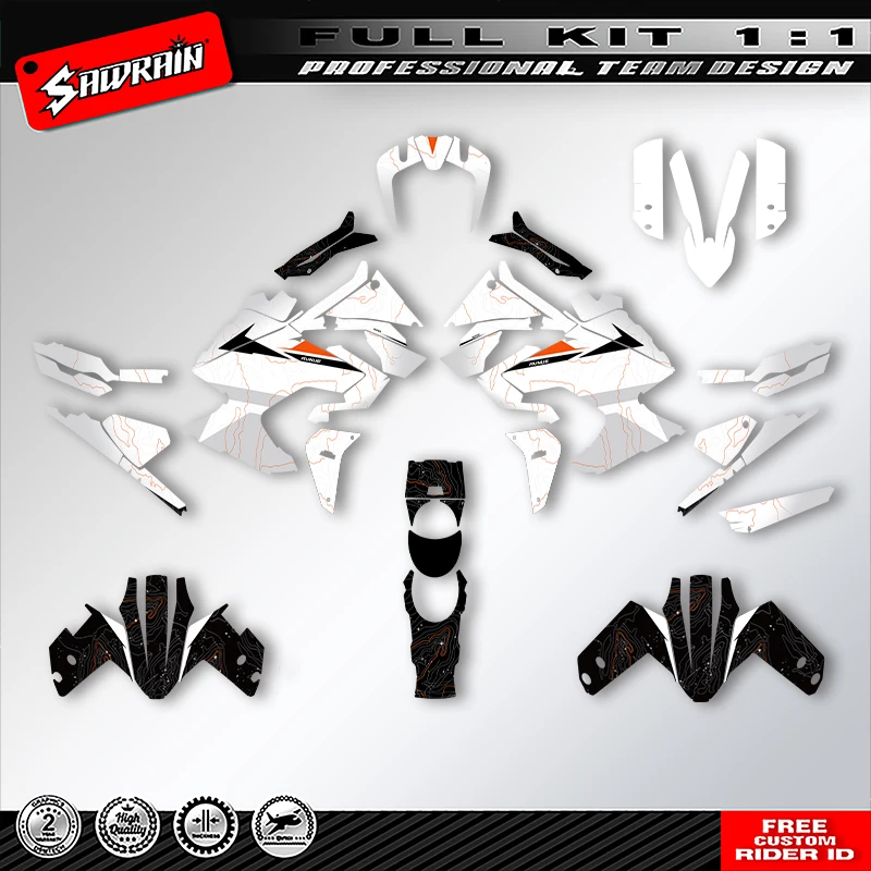 

Sawrain Motorcycle Graphics Backgrounds Decals Stickers Kit Number Name Custom For KTM ADV 1290 790 R S 2021 2022 2023 004
