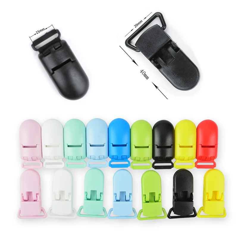 LOFCA-clip de plástico para creación de joyas, herramientas colgantes, clips multicolores para collar, accesorios de joyería, 20mm, 10 unidades por
