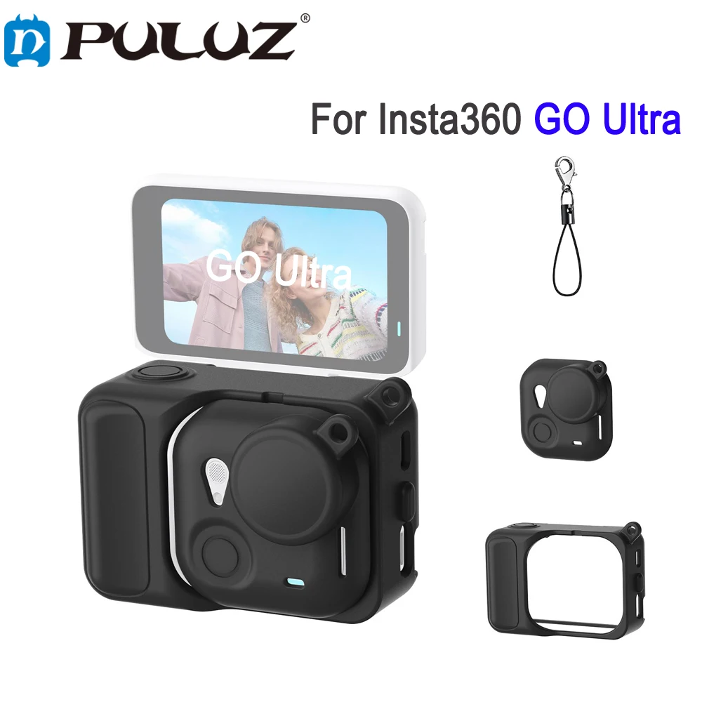 PULUZ Expansion Module Silicone Cover For Insta360 GO Ultra Camera Expansion Body Case & Lens Cap Accessories