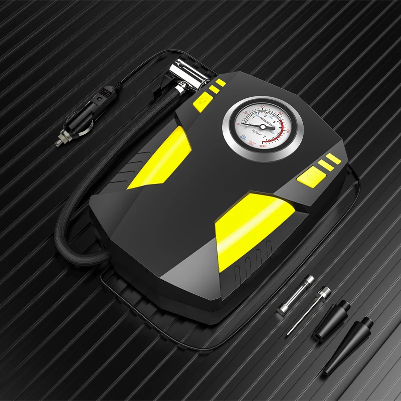 Hot New Smart Portable Air Compressor Electric Wireless LED Tyres Inflatable Air Pump Rechargeable Inflator for Car Bike Tyres