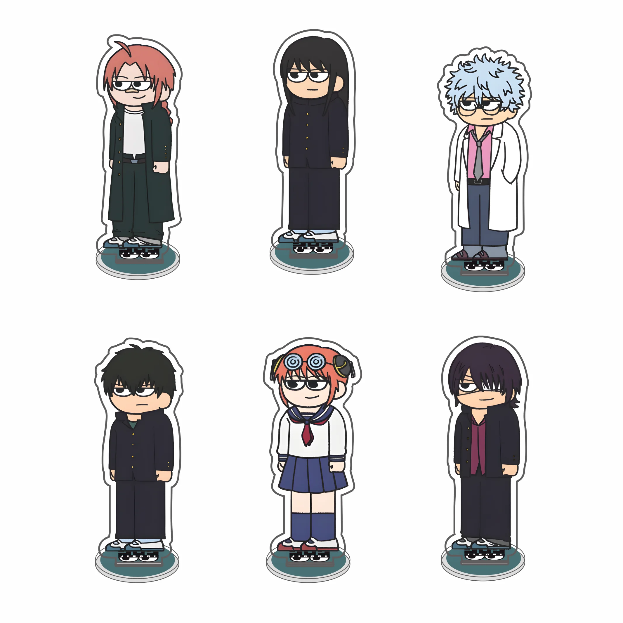 Anime Gintama 10cm Acrylic Stand Gintoki Sakata/Kagura Tabletop Decorations Accessories Decor Gifts Exquisite Products