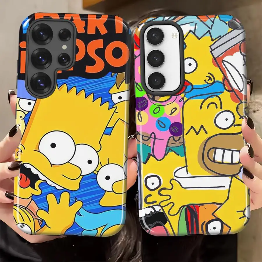 Soft Cover Capa Phone Case for Samsung Galaxy S26 S24 Ultra S23Ultra A56 S20 FE A16 S25Ultra A36 S23 A26 The Simpson Family