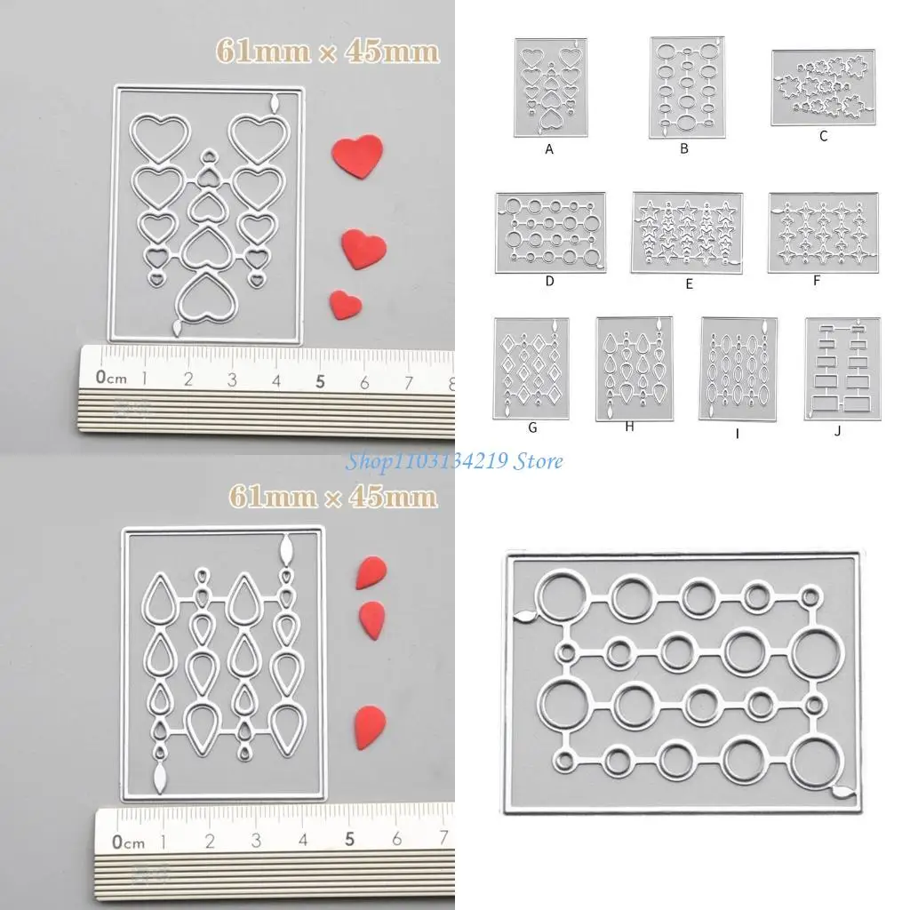

N5KC Heart Love Rutch Dies Геометрическая форма металлические матрицы