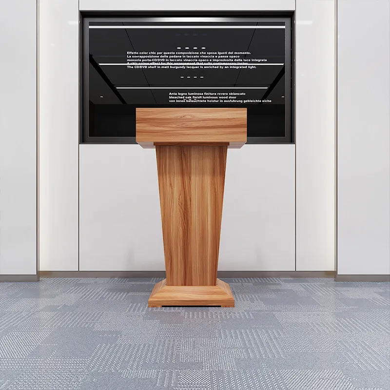 Speech Presentation Reception Desks Welcoming Guests Wood Host Reception Desks Conference Office Furniture Военное ДелоZY40JDT