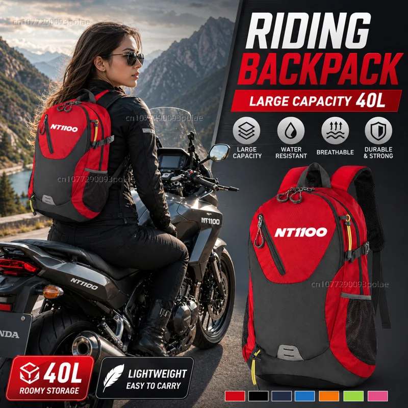 For Honda NT1100 CB1100X NT 1100 CB 1100 X Large Capacity Waterproof OuRacing travel Men waterproof Backpack Bag Motorcycle Gift
