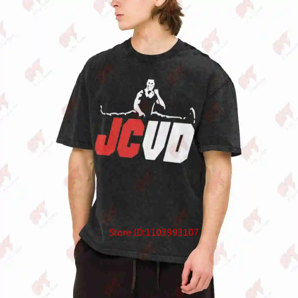 Jean Claude Van Damme JCVD Action Vintage Washed Tee Pure Cotton T-Shirt