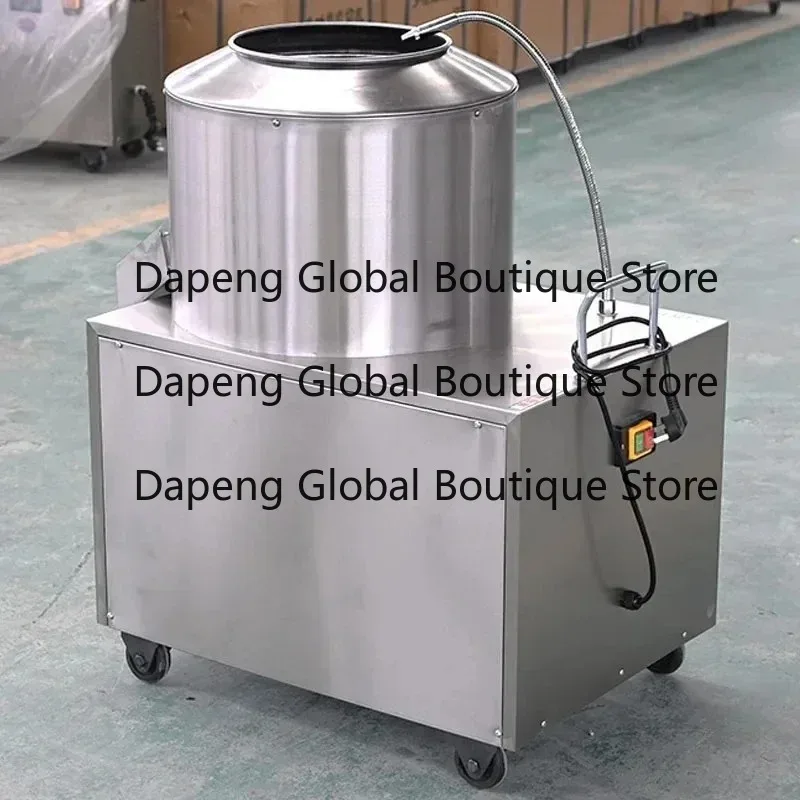 1500W Stainless Steel Automatic Root Vegetable Washing Peeling Equipment Potato Ginger Cleaning Machine