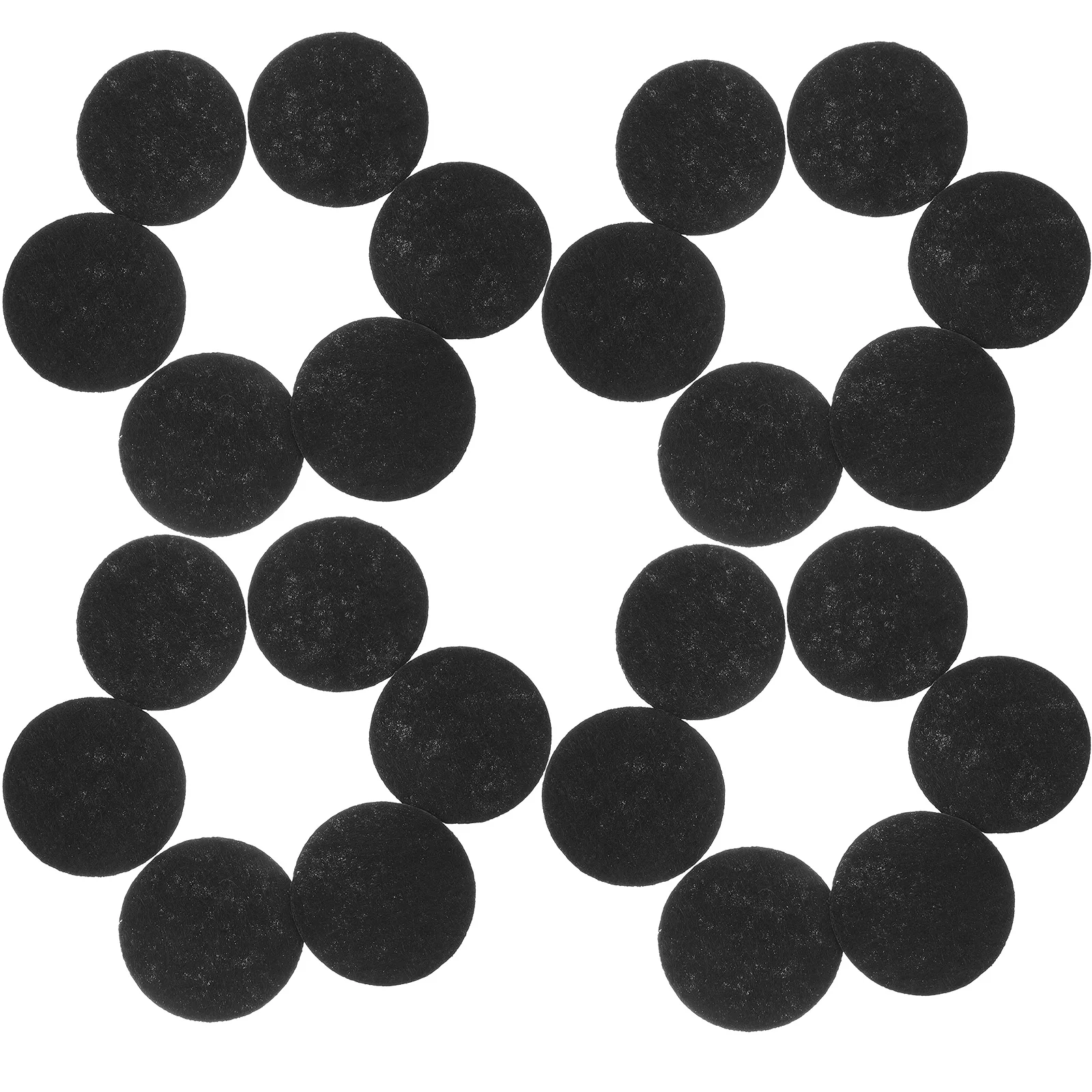

100pcs Felt Pads 3cm Black Diameter Crafts DIY Material Ornaments Kids Gifts Home Decoration Christmas Tree Accessories