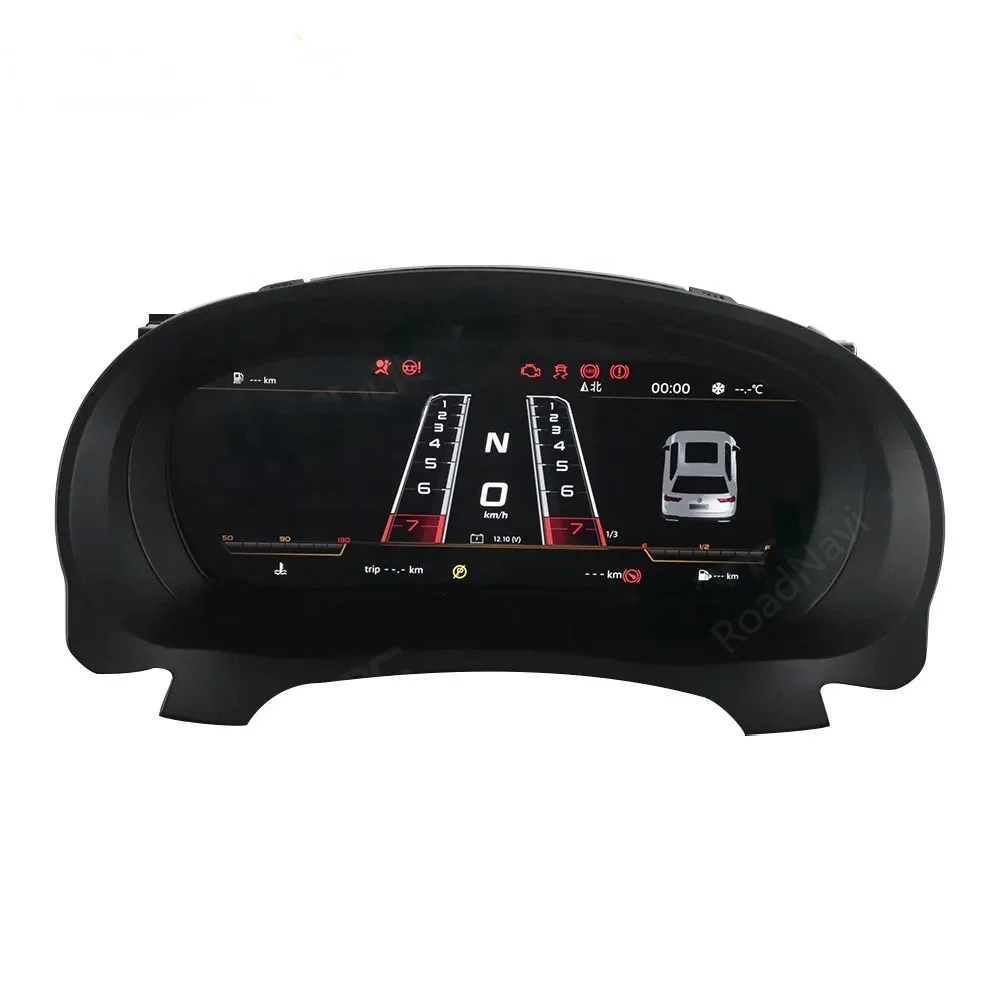 RoadNavi LCD Digital Cluster for VW Golf 6 GTI 6R MK6 2009-2014 Dashboard Panel Speedometer