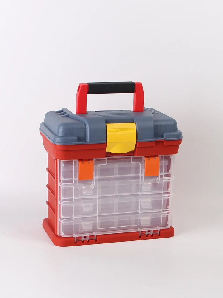 

Multifunctional reinforced fishing case, electronic plastic durable element box, screw fittings, parts, hardware tool cabinet