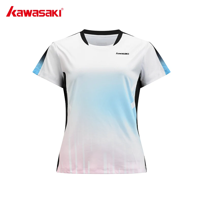 Kawasaki Women T-shirts Wear Soft Quick Drying Women's T-shirt  Short-sleeved T-shirt Shorts Badminton Wear Uniforms Competition