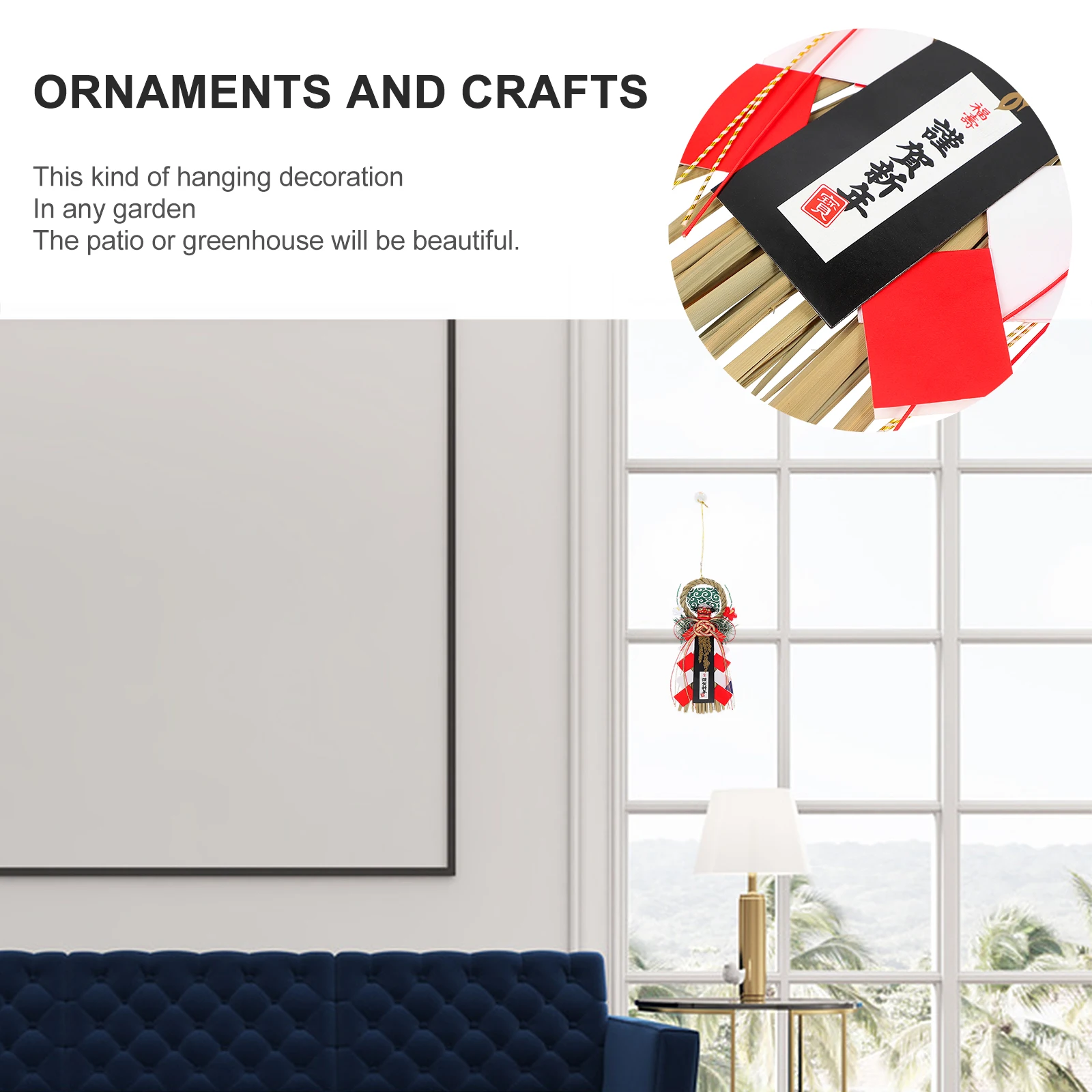 

Straw Wreath H Woven Pendant Wall Hanging Decor Japanese Style Sushi Store Door Decoration Straw Craft Knitted