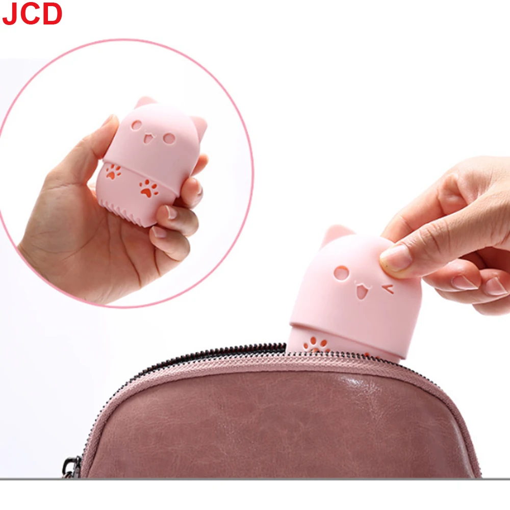 ซิลิโคนเวิลด์1ชิ้นกล่องเก็บฟองน้ำฟองน้ำเพื่อความงามไข่แต่งหน้าแป้งพัฟที่จับการทำให้แห้งเครื่องสำอางป้องกันเชื้อราพัฟ