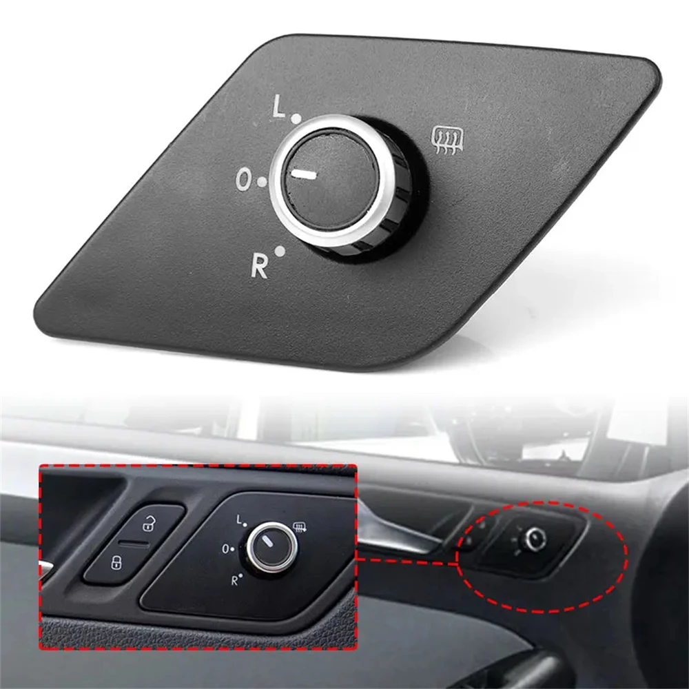 

​10-Pin Auto Side Mirror Control Adjustment Switch Knob 5C7959565J For MK6 2011 2012 2013 2014 2015 2016