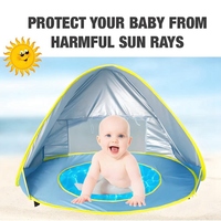 Portable Baby Beach Tent UV Protection Sun Shelter Shade Pool Infant Outdoor Child Swimming Pool Play House Tent