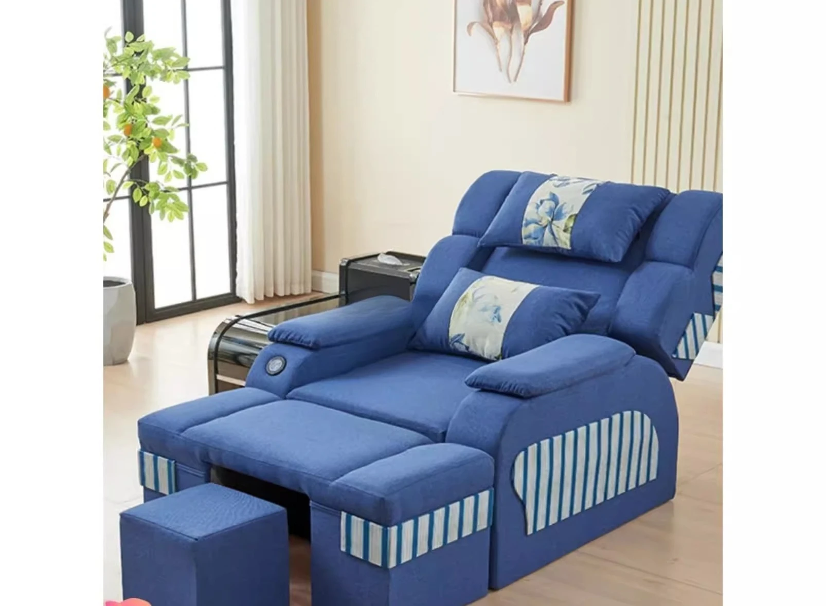 Massage bed foot bath ear bath center rest sofa bed foot massage sofa electric foot bath sofa recliner