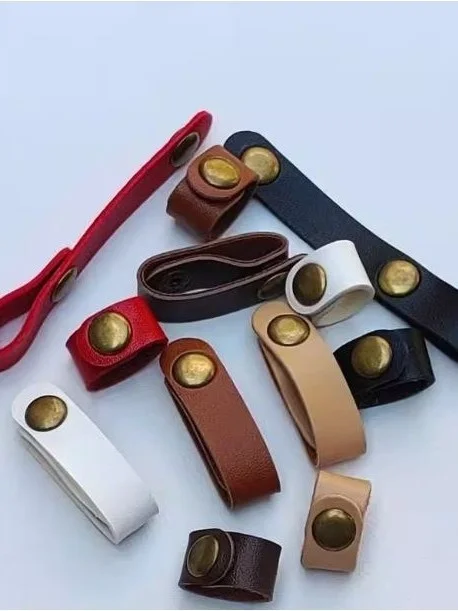 

Genuine Leather Shoulder Strap Buckle Handbag Accessory Fixed Clip Buckle Adjustable Shortening Device for Handbags And Belts
