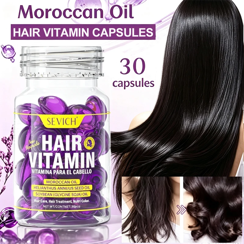 Mix Hair Vitamin Capsule Keratin Complex Oil Repairs Damaged Hair Anti Frizz Moroccan Oil Hair Care Serum Nourishing Hair Mask