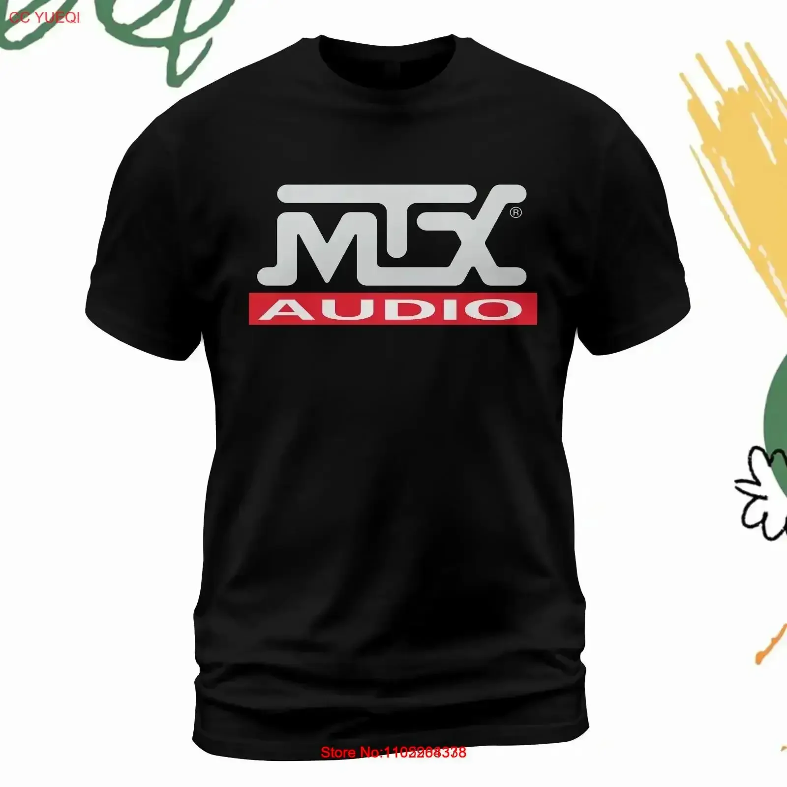 MTX Audio Logo T Shirt Size S 5XL Made in USA vintage Washed Top For Everyday Wear Breathable Soft Slightly Versatile vintage