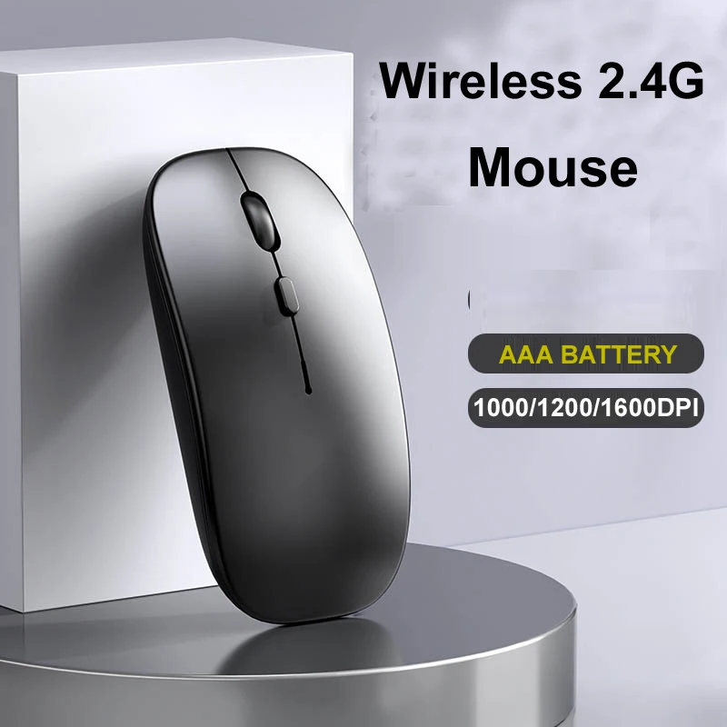 

New 2.4GHz Wireless Mouse USB Optica Mouse For PC Computer Lenovo Laptop Notebook Gaming Mouse Gamer 1600DPI POWER BY AAA BATTER