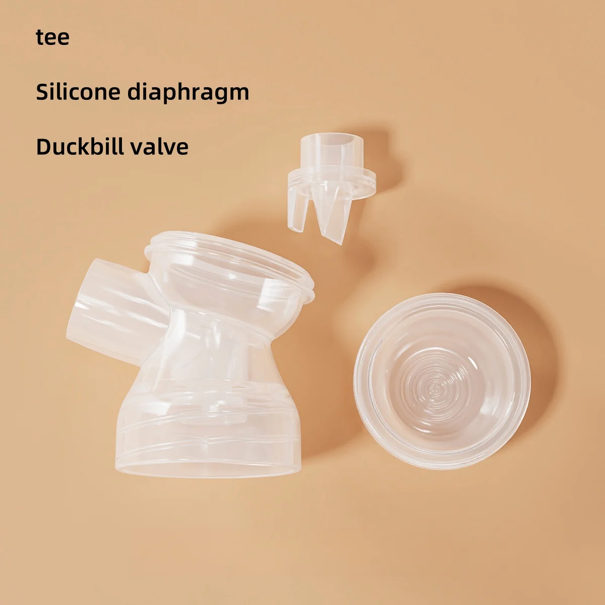 Breast pump accessories, three-way silicone horn mouth, main unit accessories, milk bottle models, universal for most milk bottl