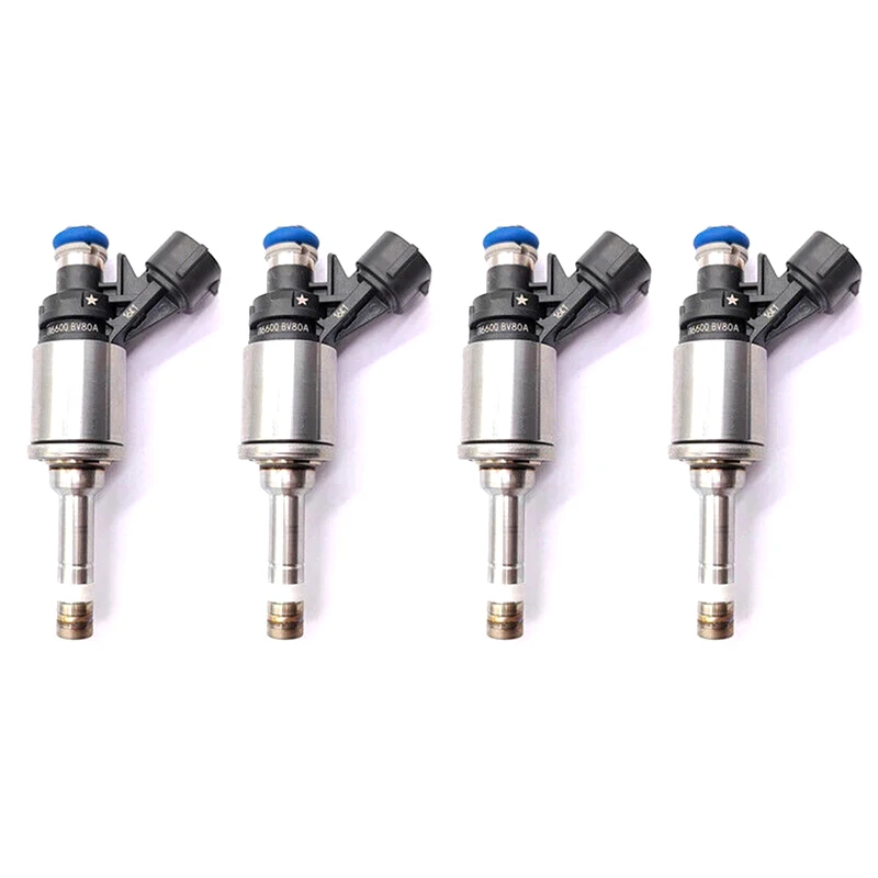 Compatible con Nissan Juke 2015-2017, para Nissan Sentra 1.6L L4 2017-2019, 4 inyectores de combustible 16600-BV80A 16600BV80A