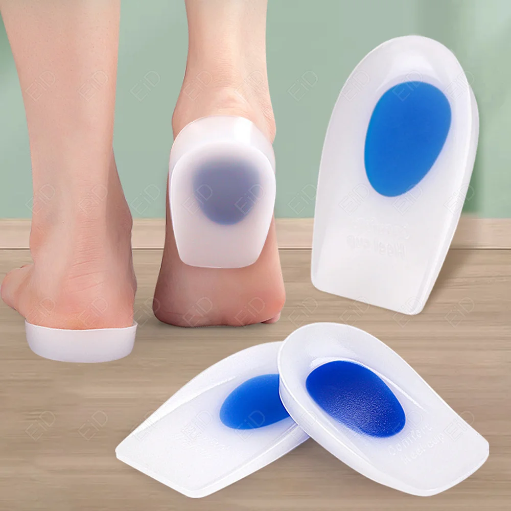 EiD Comfort Soft Gel Heel Pain Insoles Relieve Foot Pain Silicon Gel Heel Cup Cushion Protectors Spur Support Shoe Pad Feet Care