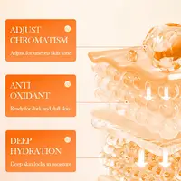 Vitamin C Skincare Travel Skincare Toner+ Serum+Face Cream Moisturizing Brightening Hydrating Facial Serum Face Care Set 5