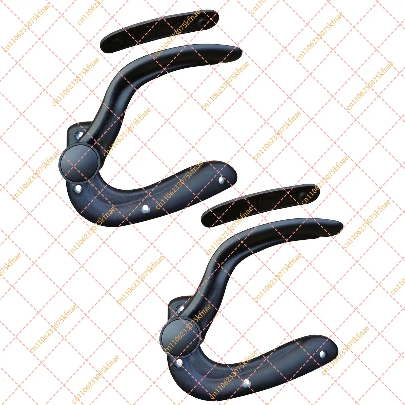 Adjustable Office Chair Armrests with Pads | Replacement Desk & Gaming Chair Arms Furniture Parts Pair