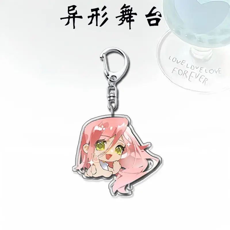 Anime ALIEN STAGE Keychain Till Ivan Mizi Cosplay Figures Keyrings for Bag Car Key Chains