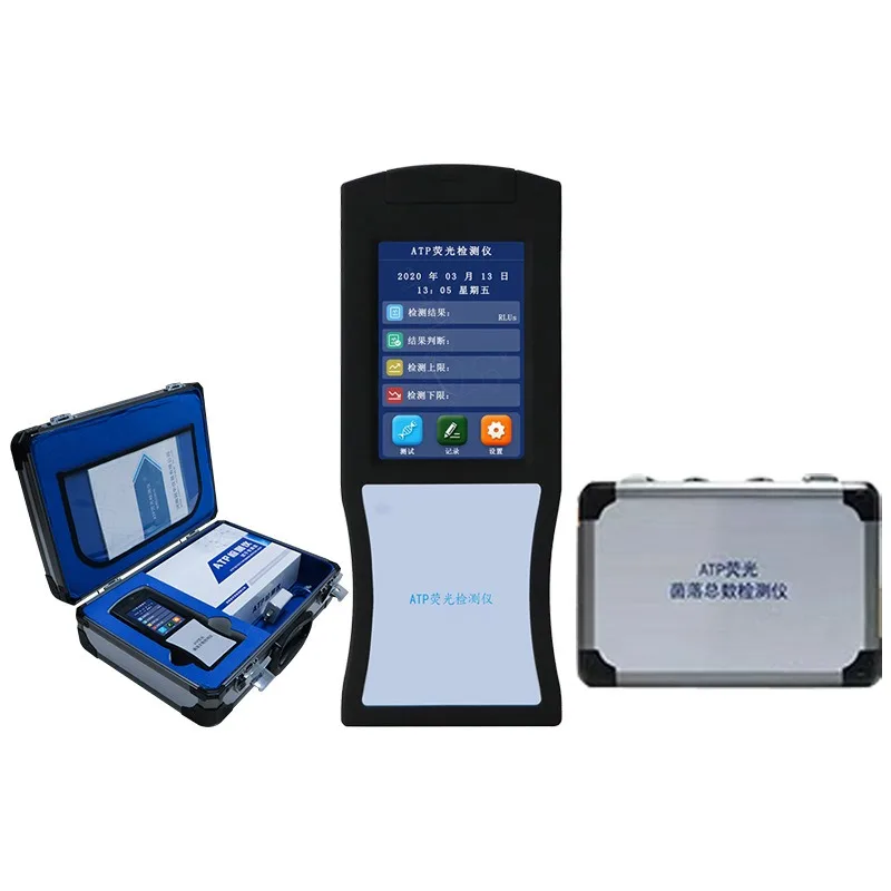Portable Handheld Fluorescence Detector for Bacteria Microorganism E coli Surface Cleanliness Testing Meter ATP Swab Hygiene