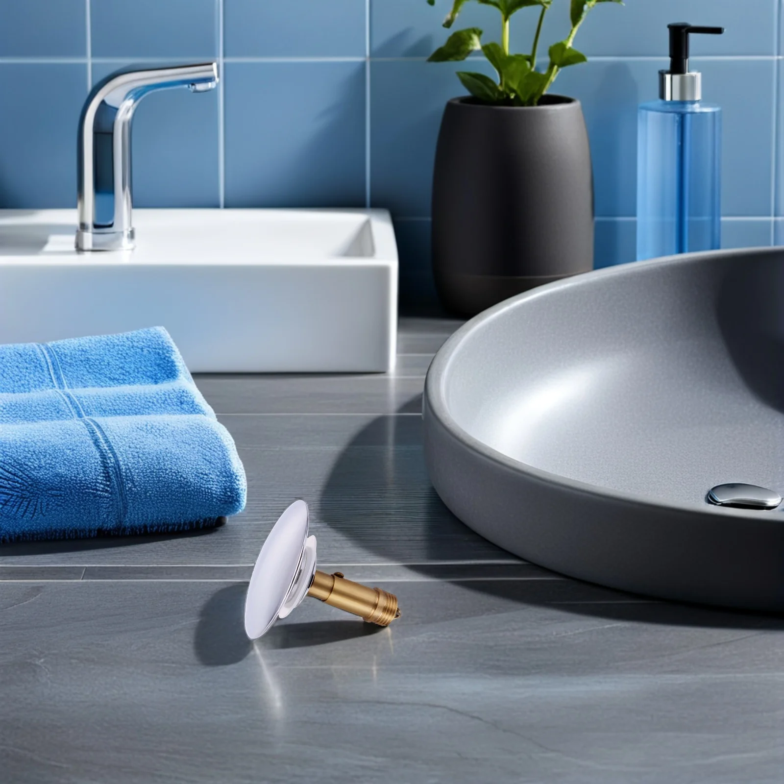 

Bounce Cover Sealing Plug Head Bathroom Stopper Bathtub Drain Stoppers Sink Wash Basin