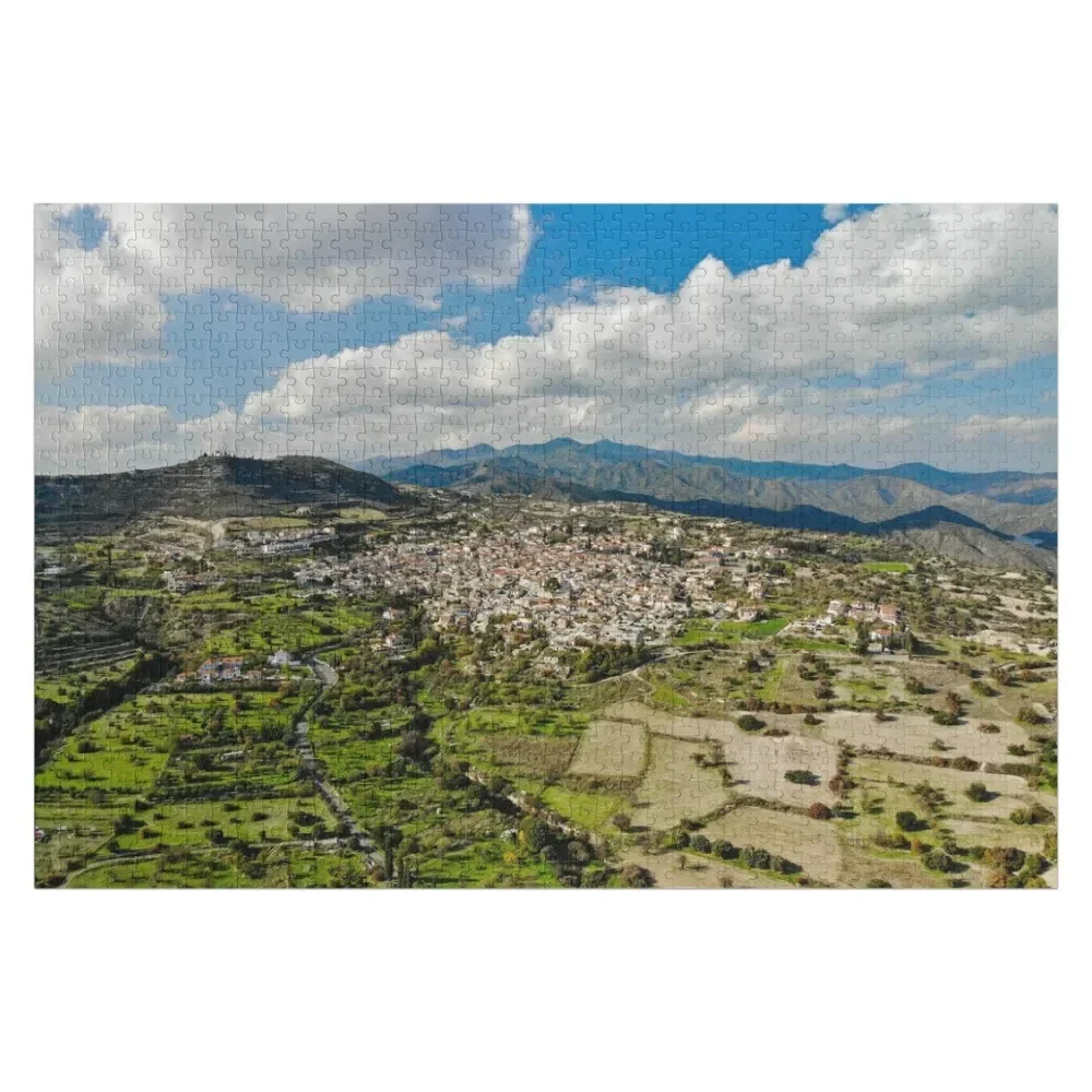 

Lefkara Village Cyprus Jigsaw Puzzle Wooden Name Customs With Photo Puzzle