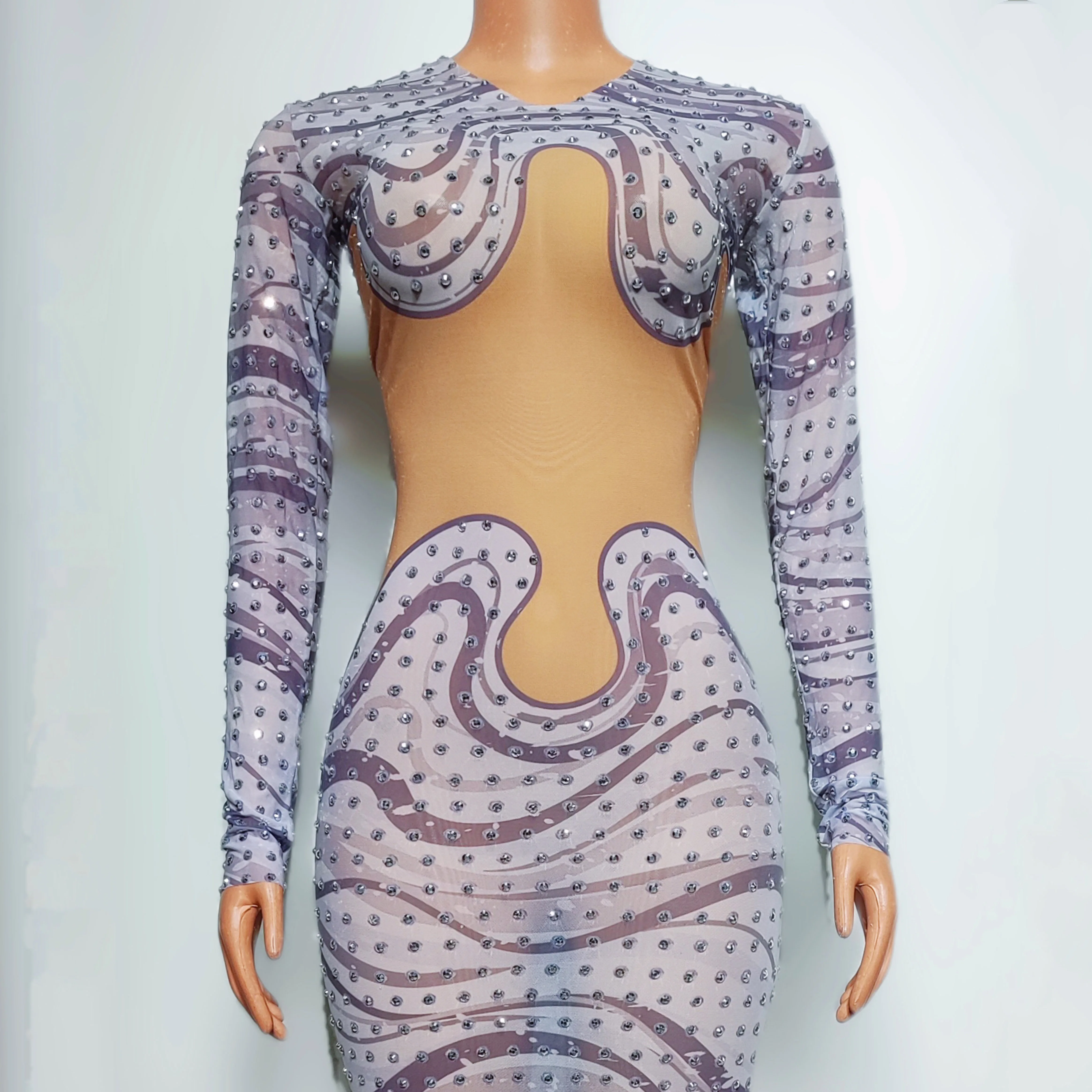 풀 다이아몬드 퍼스펙티브 슬림 핏 롱 스커트, 나이트 클럽 바, 여성 가수 DJ, 섹시한 무대 공연, 댄스 팀, 파티 테마 쇼