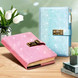 A5 Password Notebook Inner page combination With Lock Journal Simple Student Handbook Travelers Stationery Office School Supplie