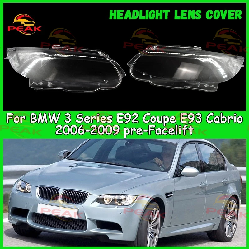 

Для BMW 3 серии E92 Coupe E93 Cabrio 2006-2009, предварительно подъемная крышка объектива автомобильной фары, пылезащитный чехол для фар, автомобильные аксессуары