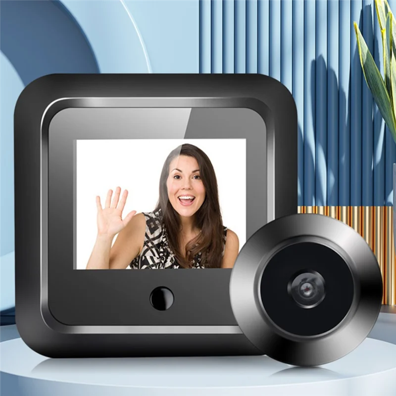 AK51-1Set da 2,4 pollici 120 °   Monitor di sicurezza con telecamera per visore digitale intelligente, risoluzione 300000 pixel