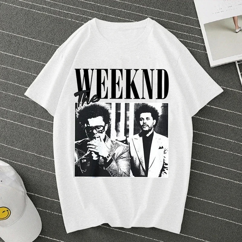 Pop cantor artista the weeknd impressão anime topos camisetas roupas femininas camiseta feminina dos desenhos animados manga curta moda meninas t camisa