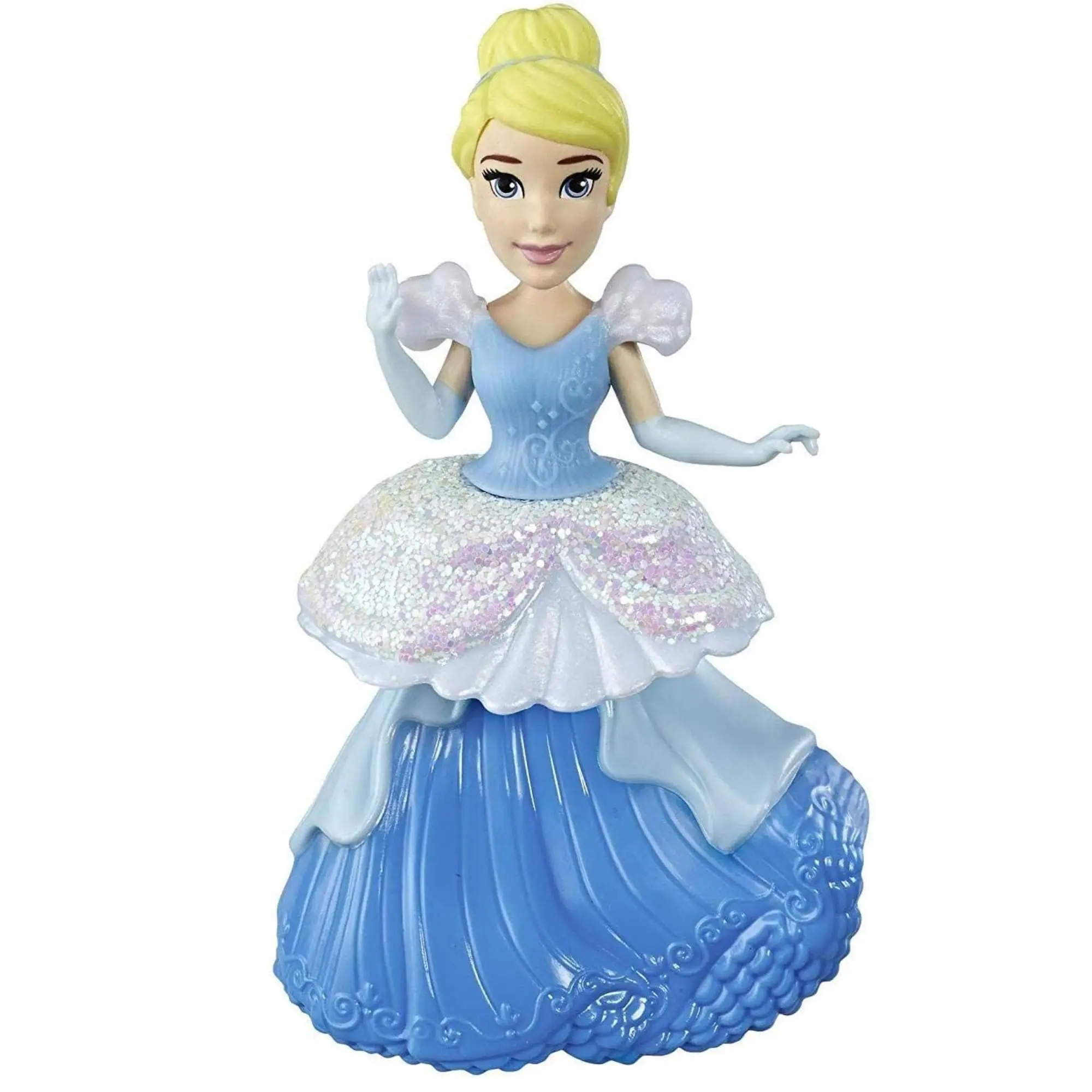 Original Disney Princess Rapunzel Cinderella Snow White Collectible Mini Doll Dressing Toys Fashion Toy for Girl Birthday Gifts